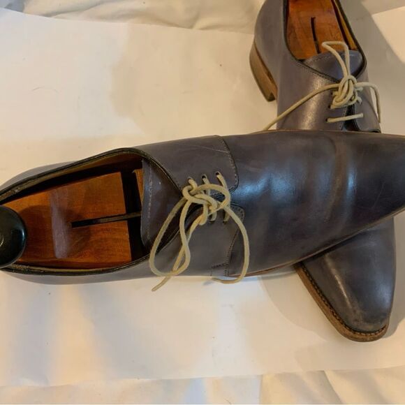 Carlos Santos Mens Dress Shoes 9 Distressed purple Leather main image 10